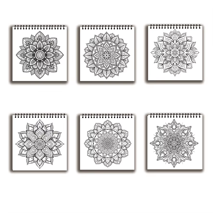 Coloring Book - 7.87 x 7.87 in - огляд і ціна Adult Coloring Book Stress Relief