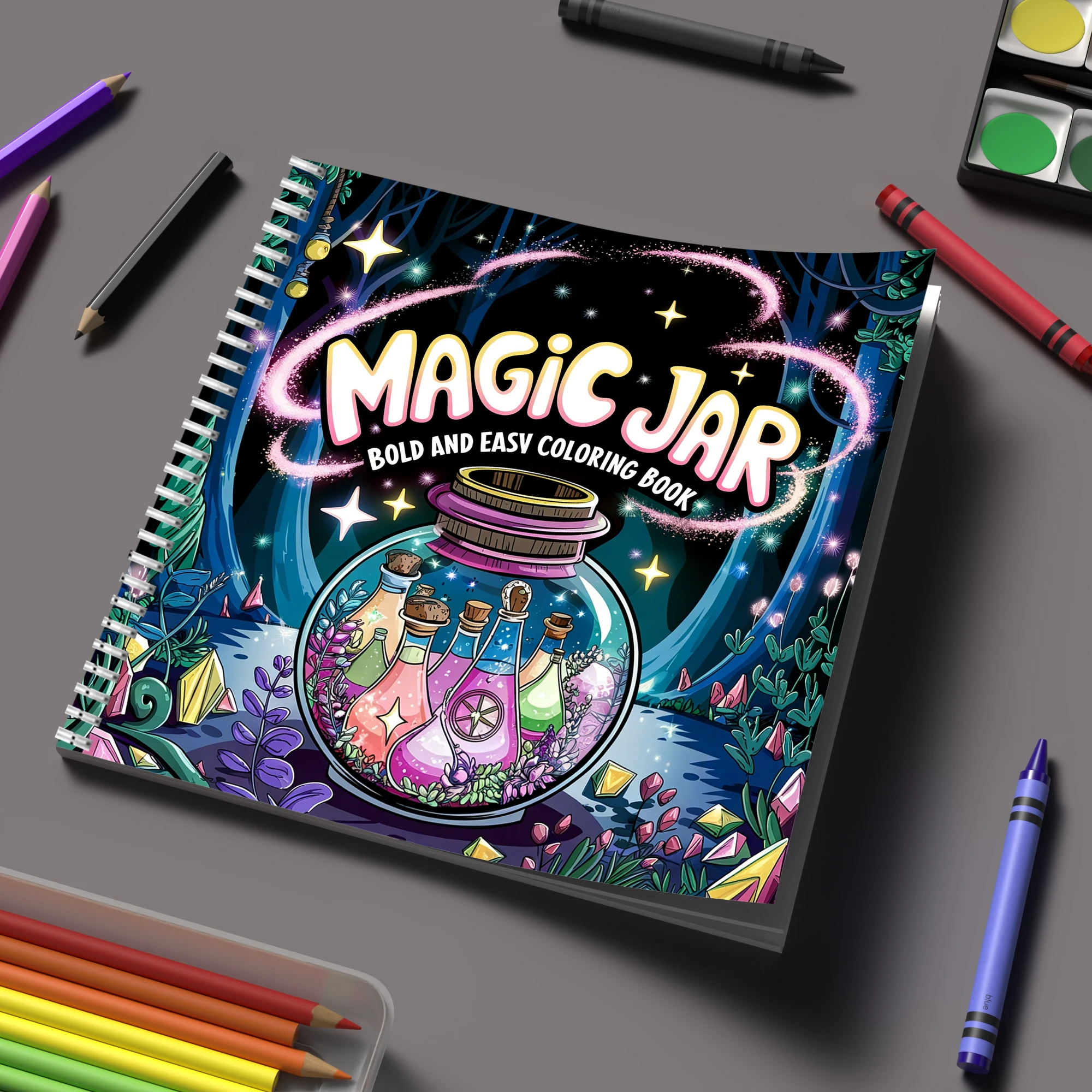 Coloring Book Magic Jar for Ad - огляд і ціна Adult Coloring Book Stress Relief