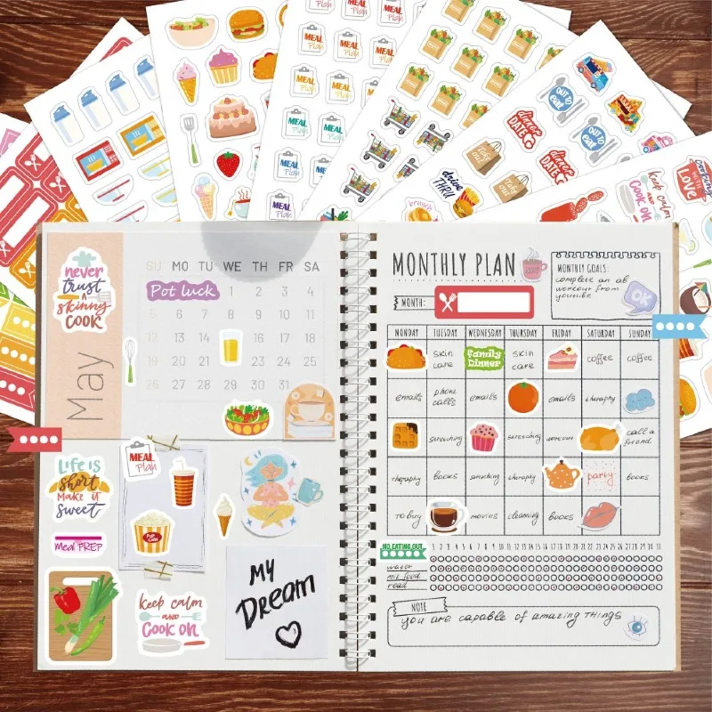 Food Planning Stickers Station - огляд і ціна Stationery Books