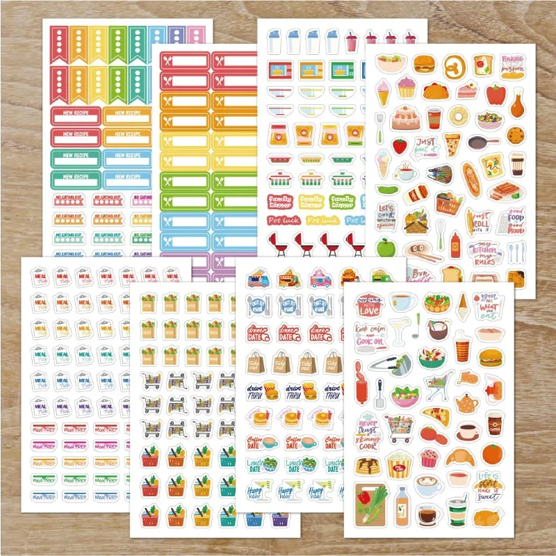 Food Planning Stickers Station - огляд і ціна Stationery Books