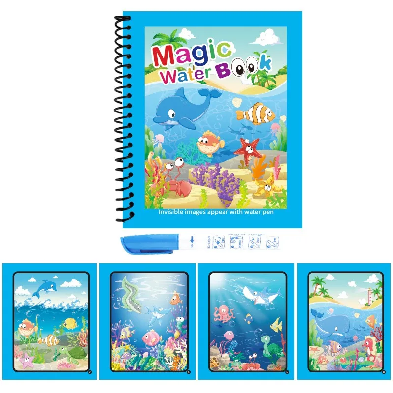 1Pc Reusable Magic Water Book  - огляд і ціна Reusable Water Magic Coloring Book