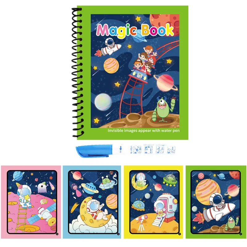 1Pc Reusable Magic Water Book  - огляд і ціна Reusable Water Magic Coloring Book