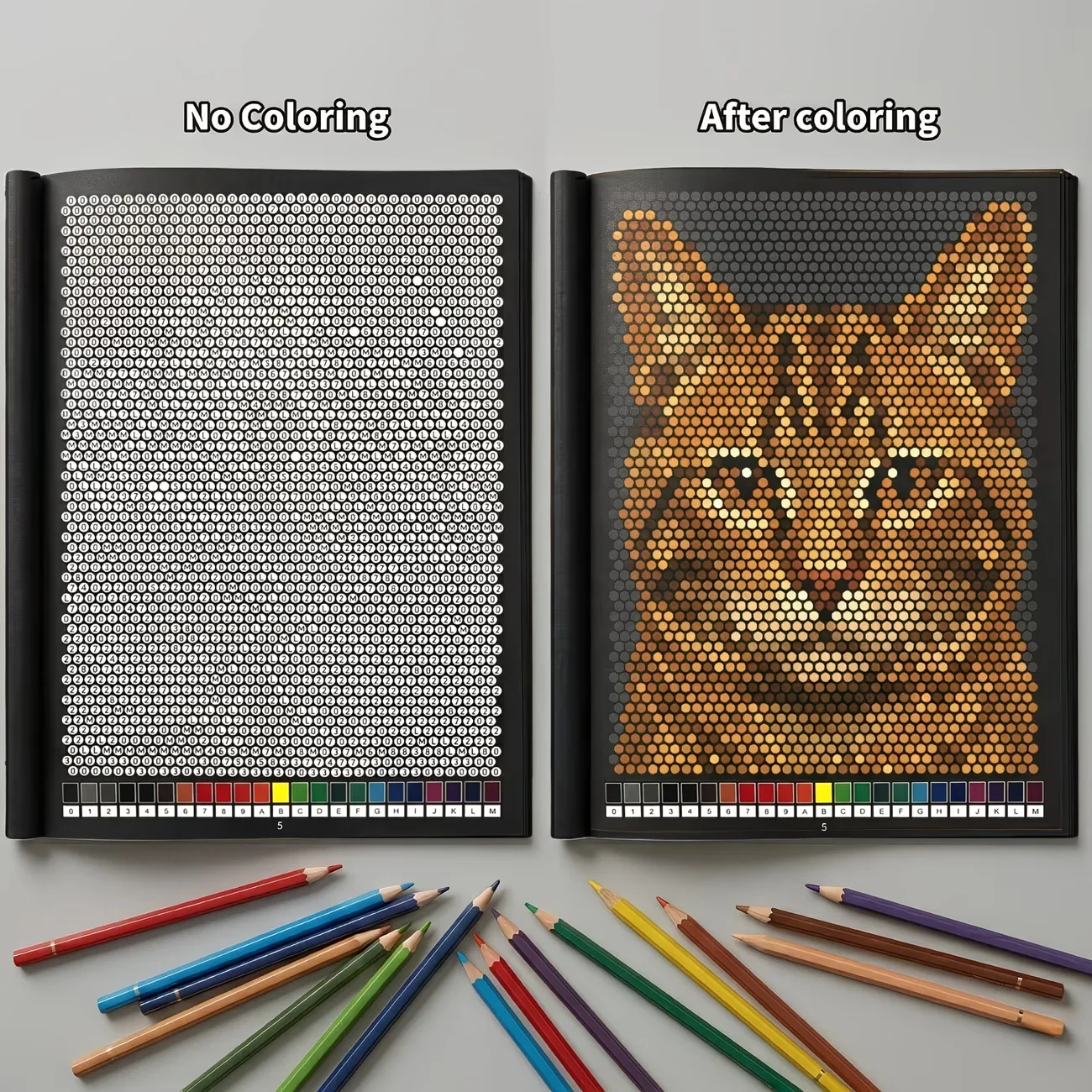 Mystery Mosaics Color by Numbe - огляд і ціна Adult Coloring Book Stress Relief