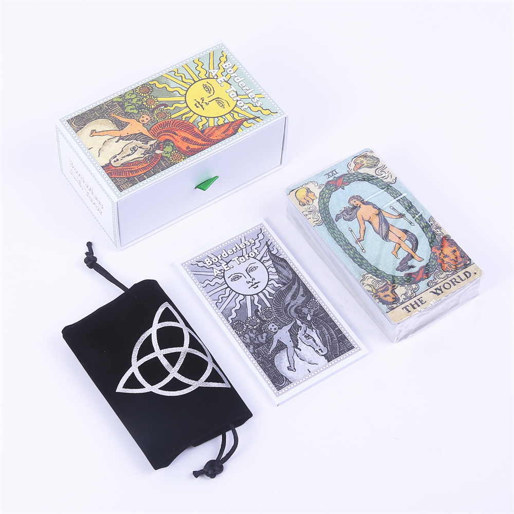 12*7cm Borderless A.E. Tarot D - огляд і ціна Tarot Deck With Guidebook