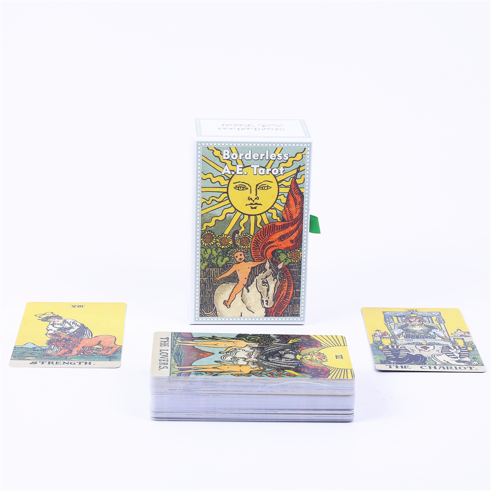 12*7cm Borderless A.E. Tarot D - огляд і ціна Tarot Deck With Guidebook