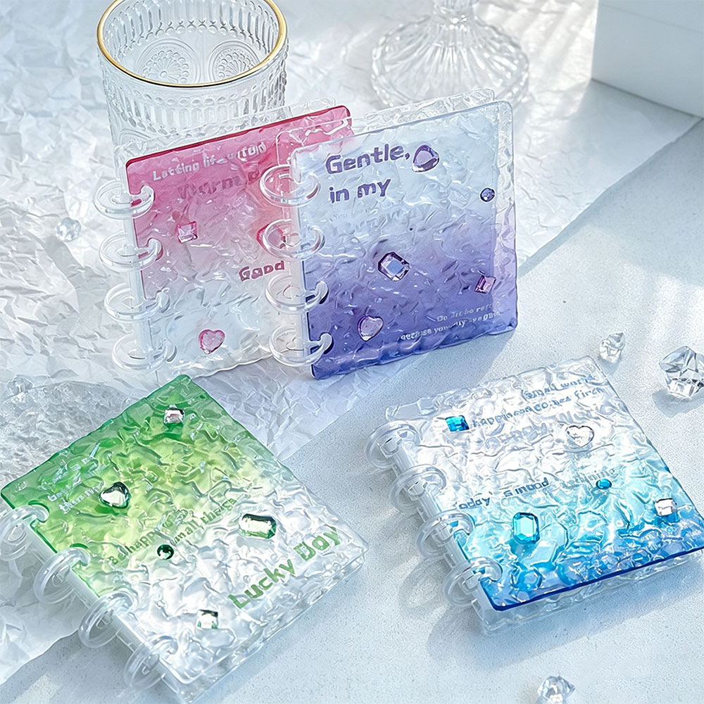 Gradient Acrylic Photocard Bin - огляд і ціна Kpop Photo Card Binder 3 Inch