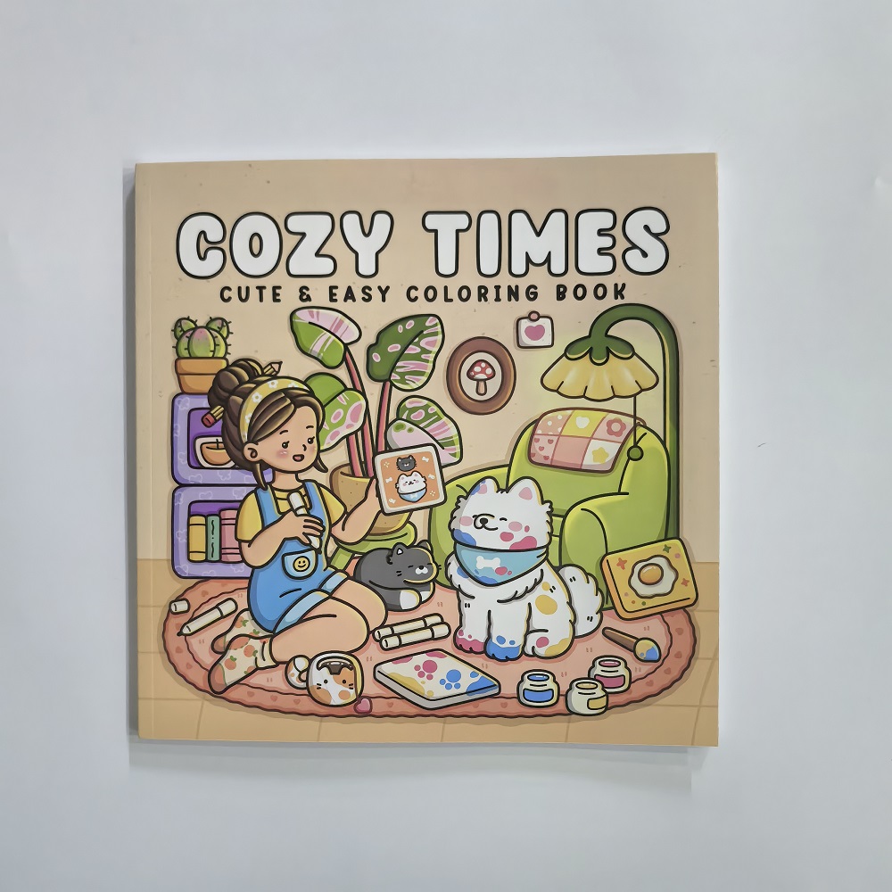 Cozy Time Cute & Easy Coloring - огляд і ціна Adult Coloring Book Stress Relief