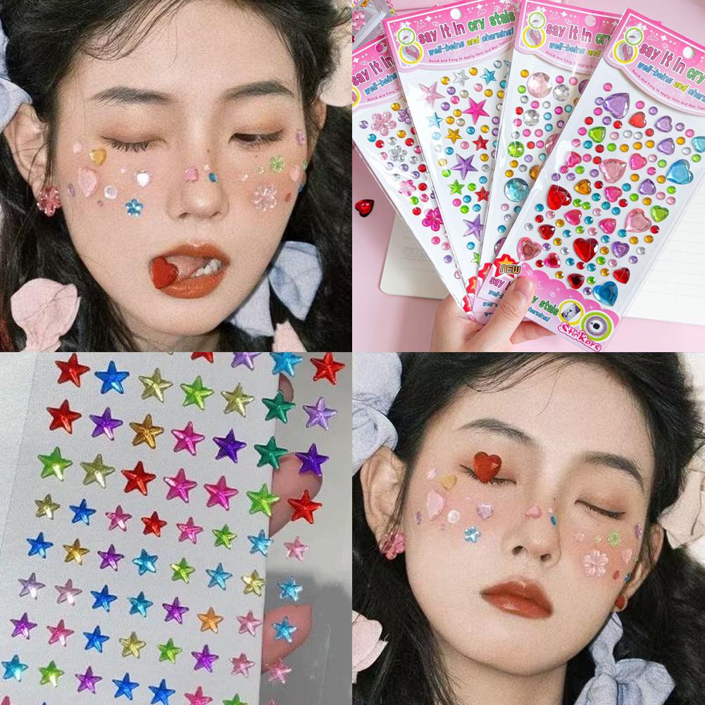 Self-Adhesive Face Rhinestones - огляд і ціна Music