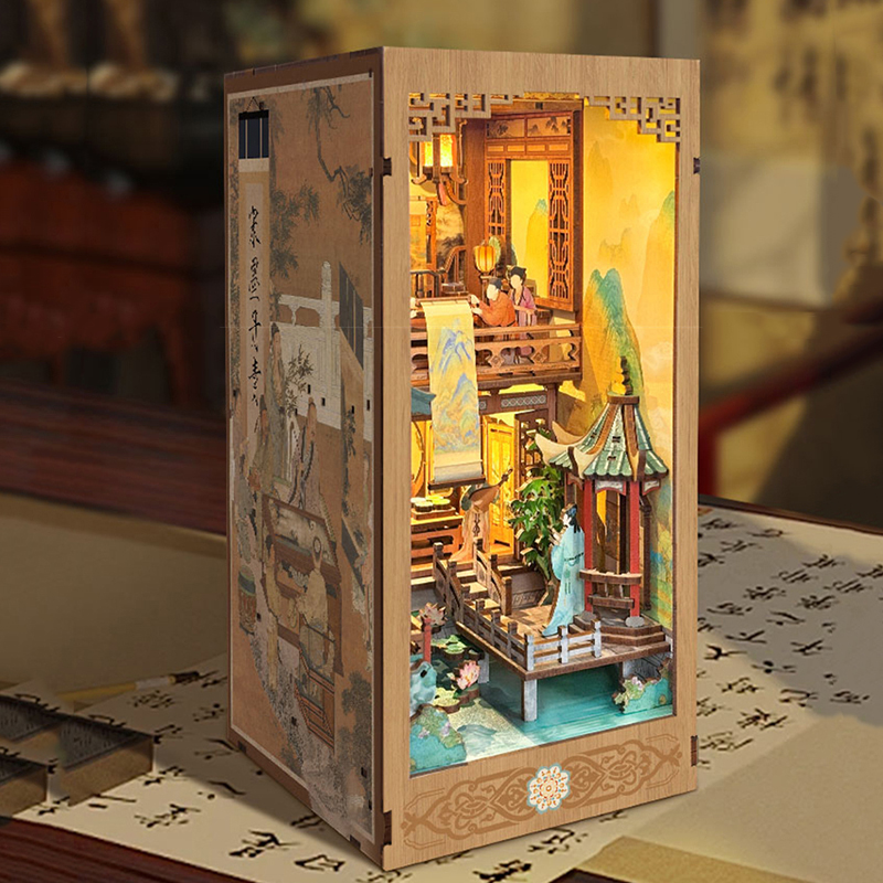 DIY Wooden Book Nook Shelf Ins - огляд і ціна Diy Wooden Book Nook Kit Shelf Insert