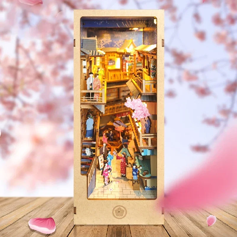Japanese Retro DIY Wooden Book - огляд і ціна Diy Wooden Book Nook Kit Shelf Insert