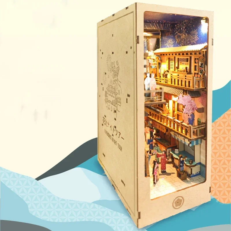 Japanese Retro DIY Wooden Book - огляд і ціна Diy Wooden Book Nook Kit Shelf Insert