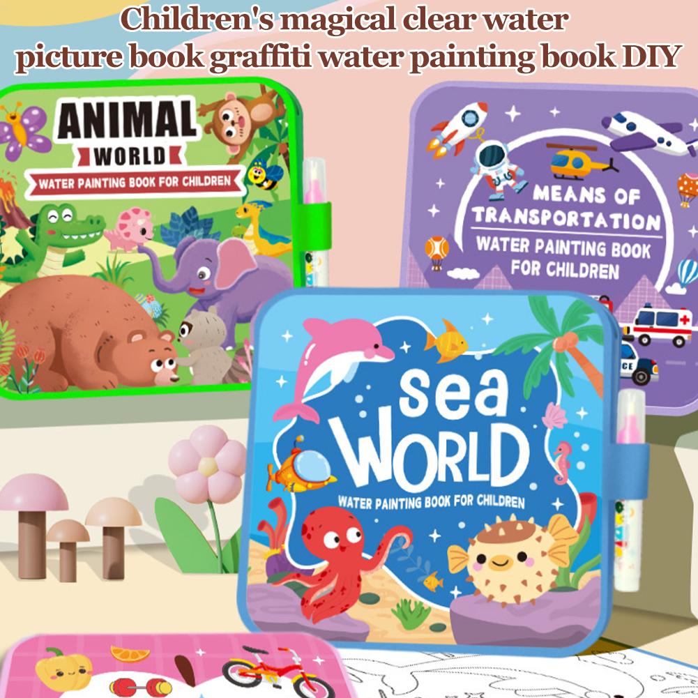 Foldable Water Painting Book F - огляд і ціна Reusable Water Magic Coloring Book