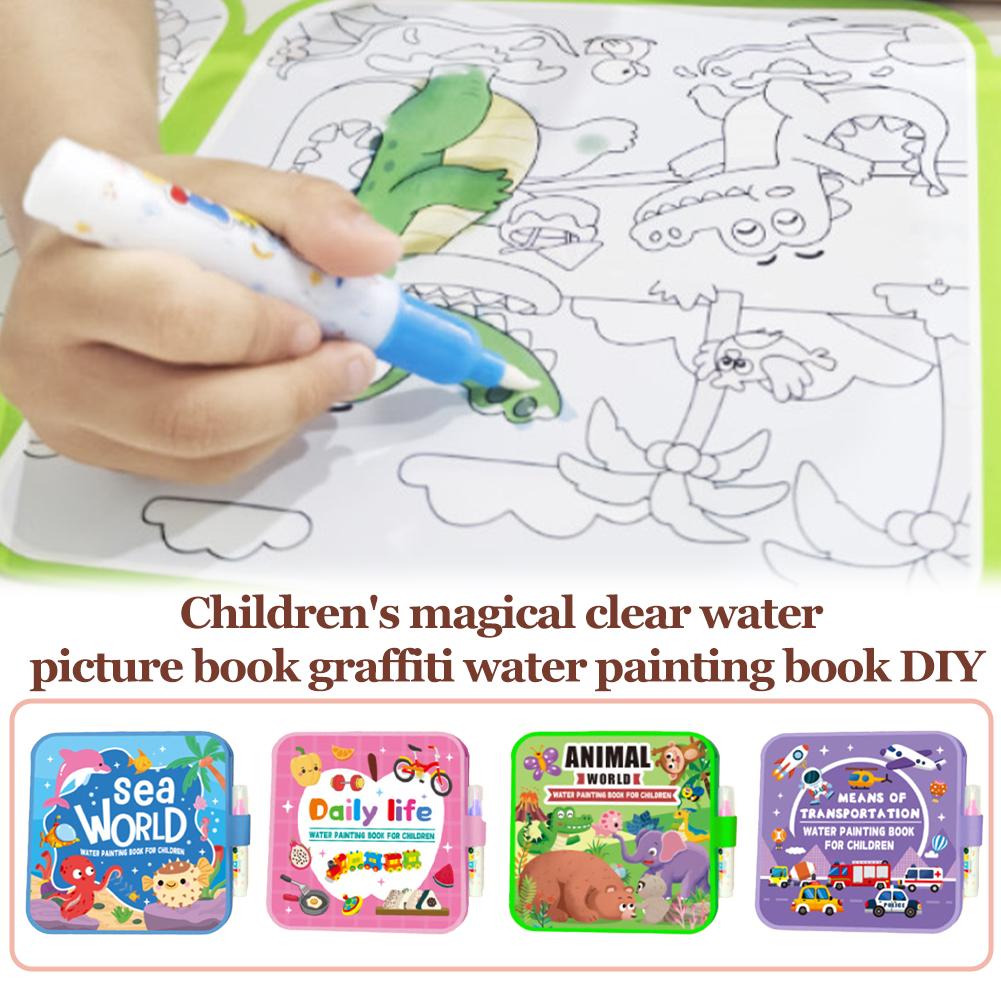 Foldable Water Painting Book F - огляд і ціна Reusable Water Magic Coloring Book
