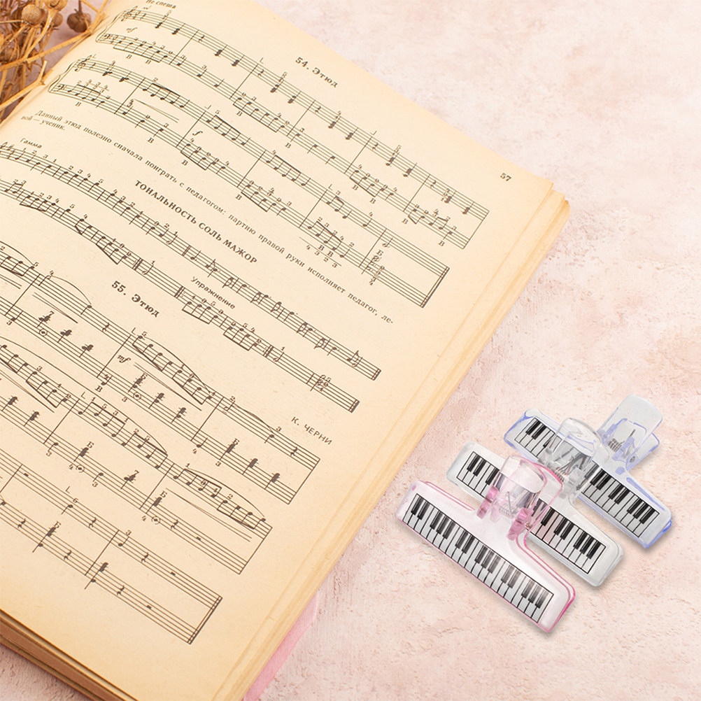 6Pcs Music Stand Clips Clear A - огляд і ціна Clear Acrylic Book Stand Holder