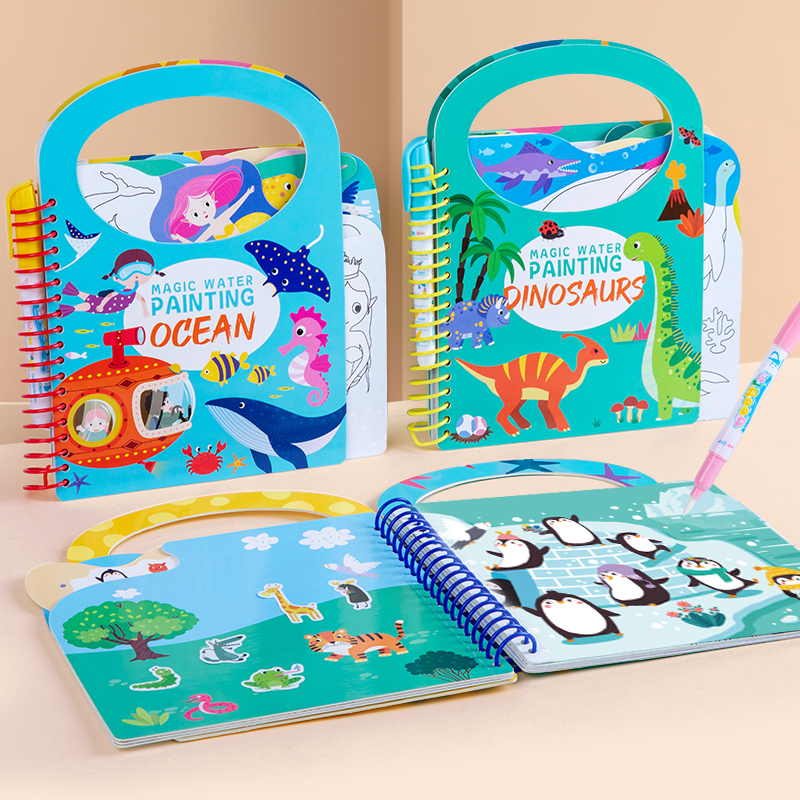 Magic Water Drawing Book for K - огляд і ціна Reusable Water Magic Coloring Book