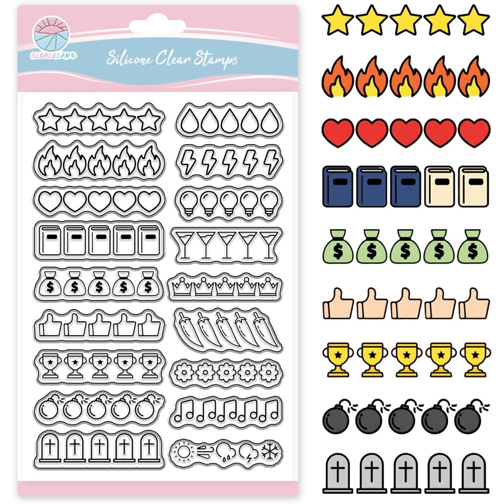 Star Ratings Clear Stamps for  - огляд і ціна Blank Sheet Music Notebook