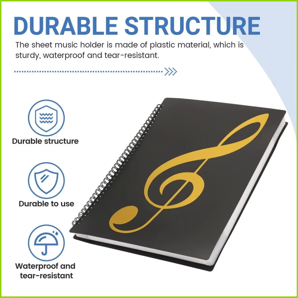 Flexible 40 Pages Piano Music  - огляд і ціна Blank Sheet Music Notebook