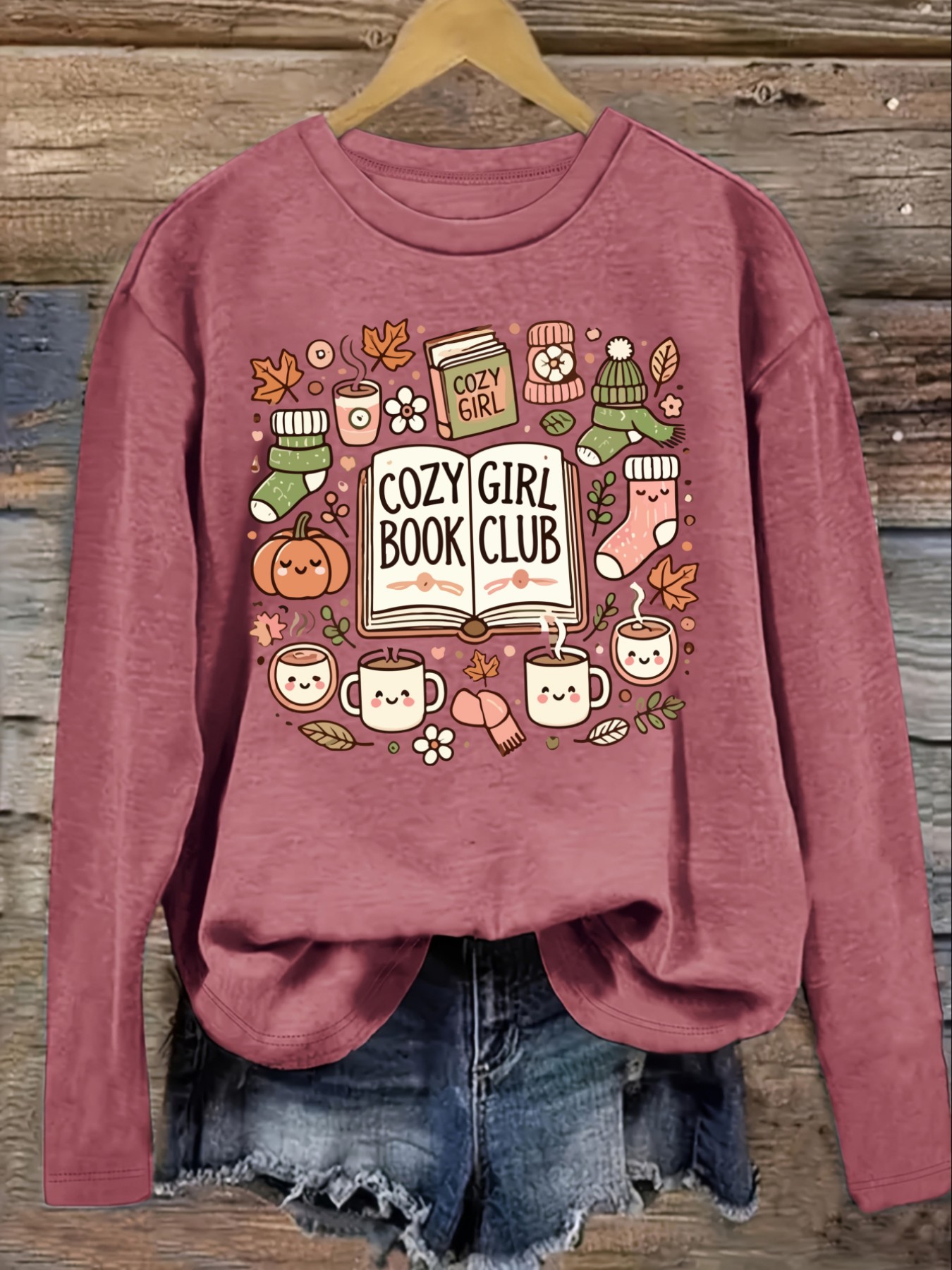 Women's Casual Long Sleeve Cre - огляд і ціна Books