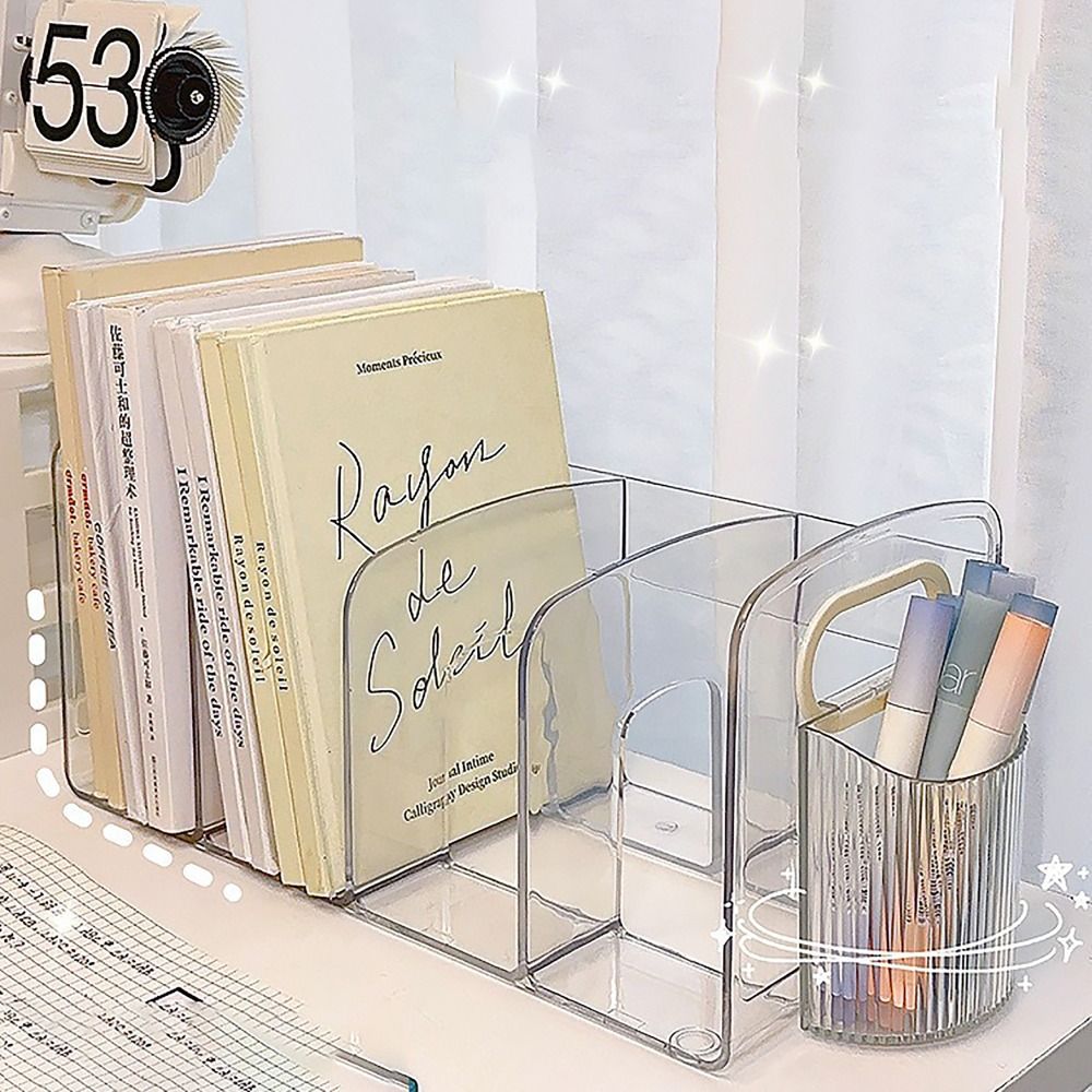Portable Clear Acrylic Bookend - огляд і ціна Clear Acrylic Book Stand Holder