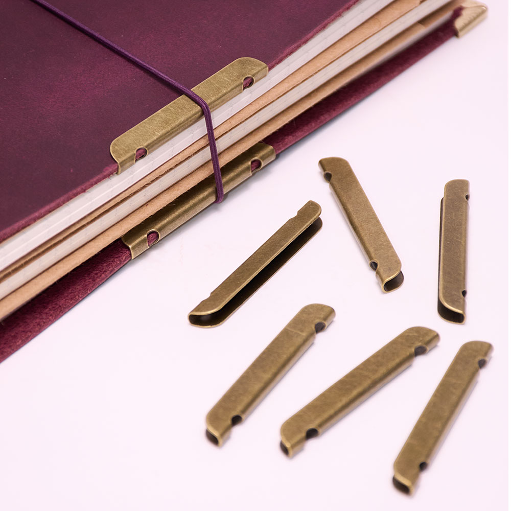 Leather Notebook Metal-Edge Pr - огляд і ціна Vintage Leather Journal Notebook