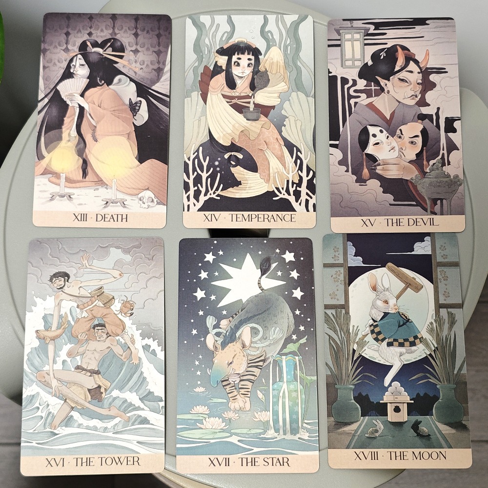 Yokai Tarot Cards 78Pcs Japane - огляд і ціна Tarot Deck With Guidebook